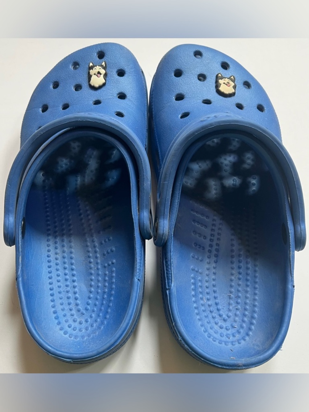 CROCS Classic Clogs Blue Comfort Slip-Ons Unisex Women's 8-9 Men's 6-7 - Picture 2 of 6